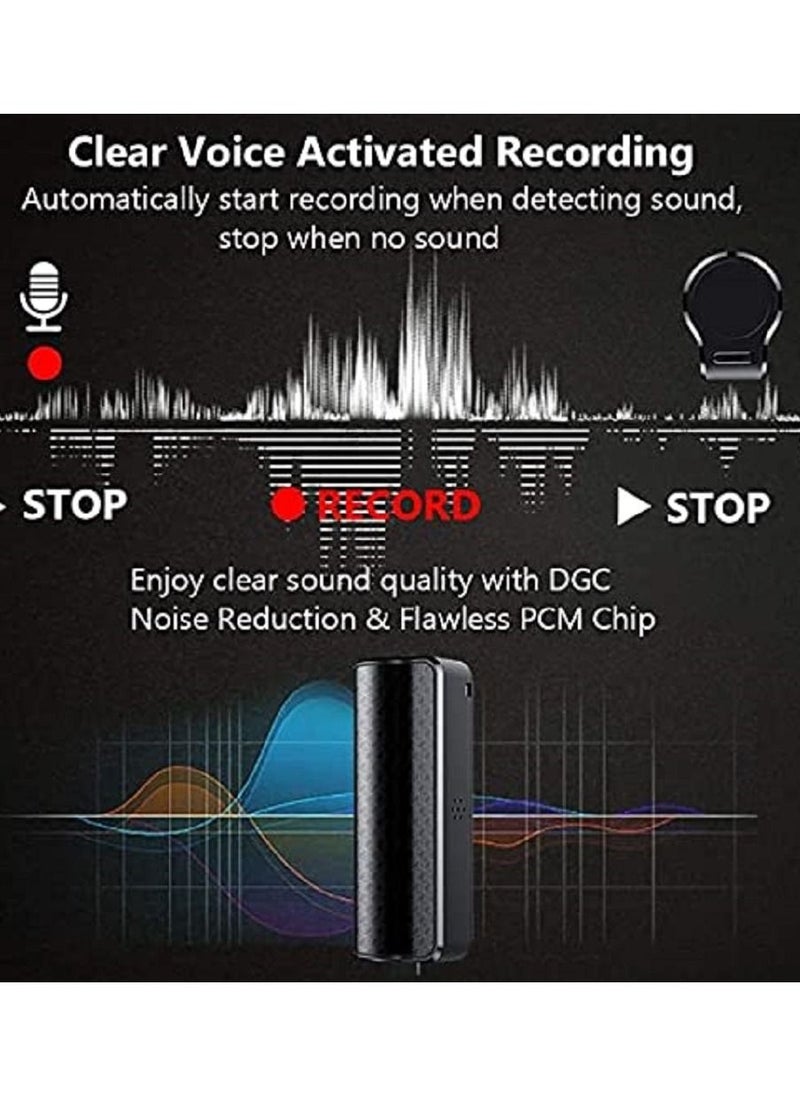 VOCXA - 16GB Super Long 500 Hours Recording Capacity, 365 Standby Battery, Audio Sound Recording Continuous Listening Device with Strong Magnetic - Image 1