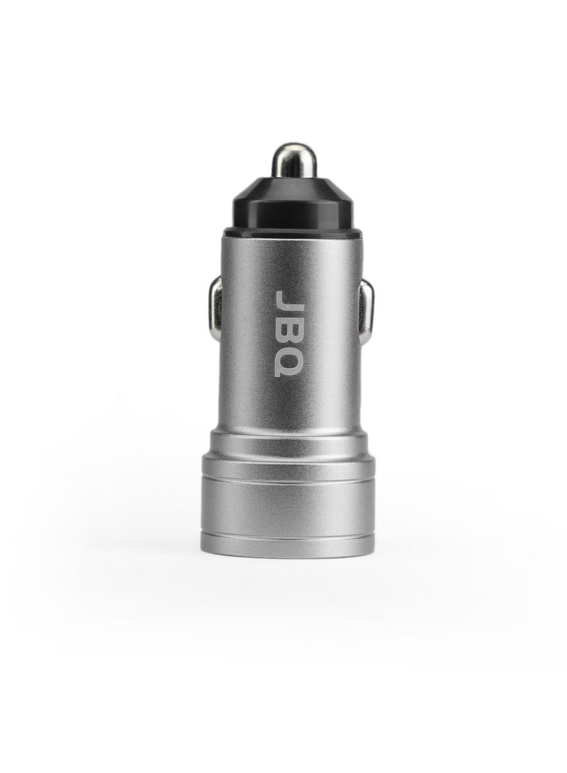 JBQ Metal Quick Car Charging Adapter With 2 USB Ports - Image 3