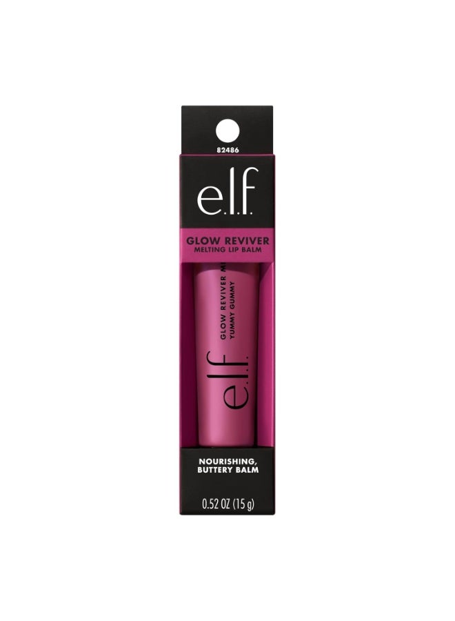 elf e.l.f. Glow Reviver Melting Lip Balm, Hydrating Tinted Lip Balm For A Glossy Finish & Soft, Supple Lips, Vegan & Cruelty-Free, Yummy Gummy 15g - Image 2