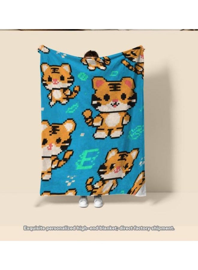 عام بطانية رقيقة من الفانيلا الكرتونية للأطفال أو الطلاب (دافئة ومريحة ومناسبة للنوم والألعاب) 100 سم * 150 سم - Image 3