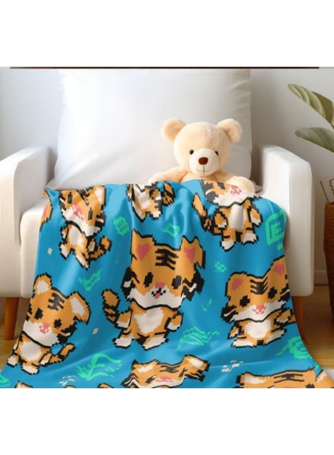 عام بطانية رقيقة من الفانيلا الكرتونية للأطفال أو الطلاب (دافئة ومريحة ومناسبة للنوم والألعاب) 100 سم * 150 سم - Image 4