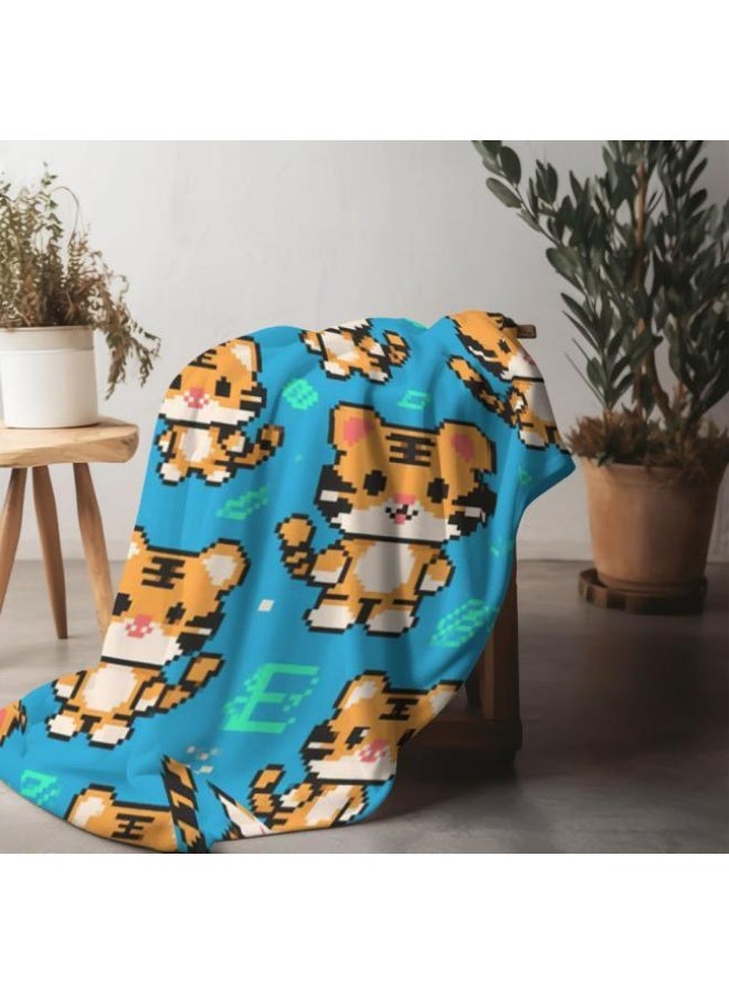 عام بطانية رقيقة من الفانيلا الكرتونية للأطفال أو الطلاب (دافئة ومريحة ومناسبة للنوم والألعاب) 100 سم * 150 سم - Image 5