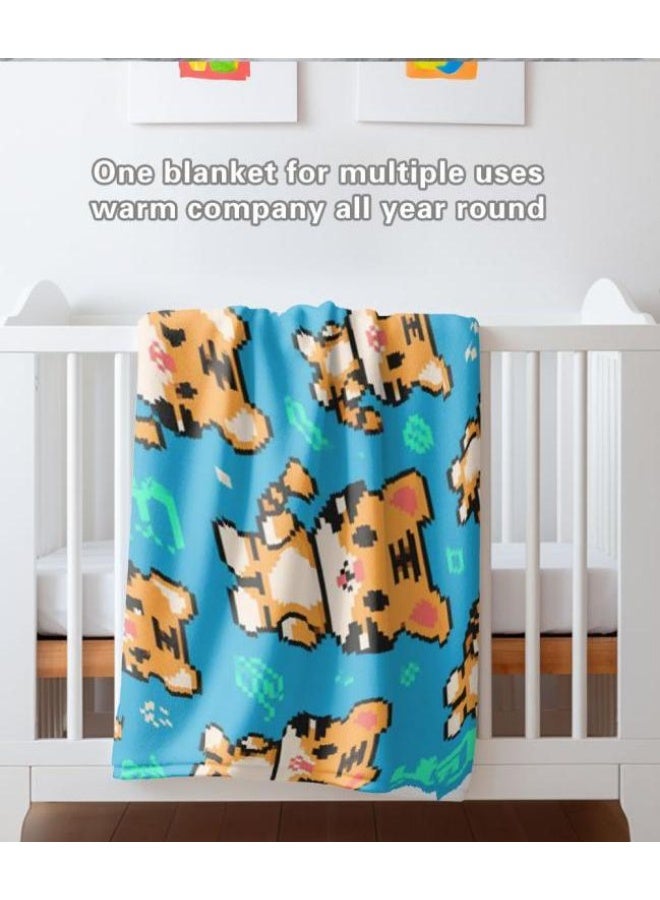 عام بطانية رقيقة من الفانيلا الكرتونية للأطفال أو الطلاب (دافئة ومريحة ومناسبة للنوم والألعاب) 100 سم * 150 سم - Image 1