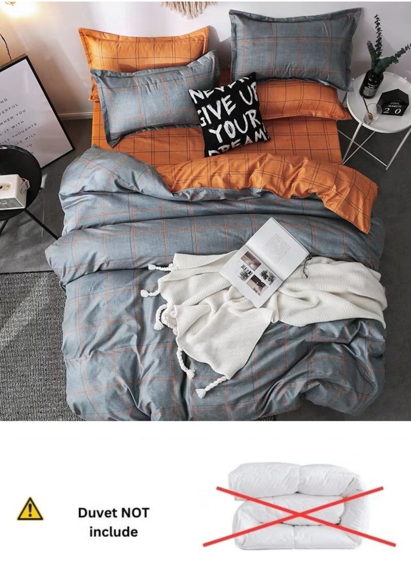 Generic DUOMA duvet cover set , king size ,6pcs set with duvet cover 220*240cm and fit sheet and 4pcs pillow cases  - Image 4