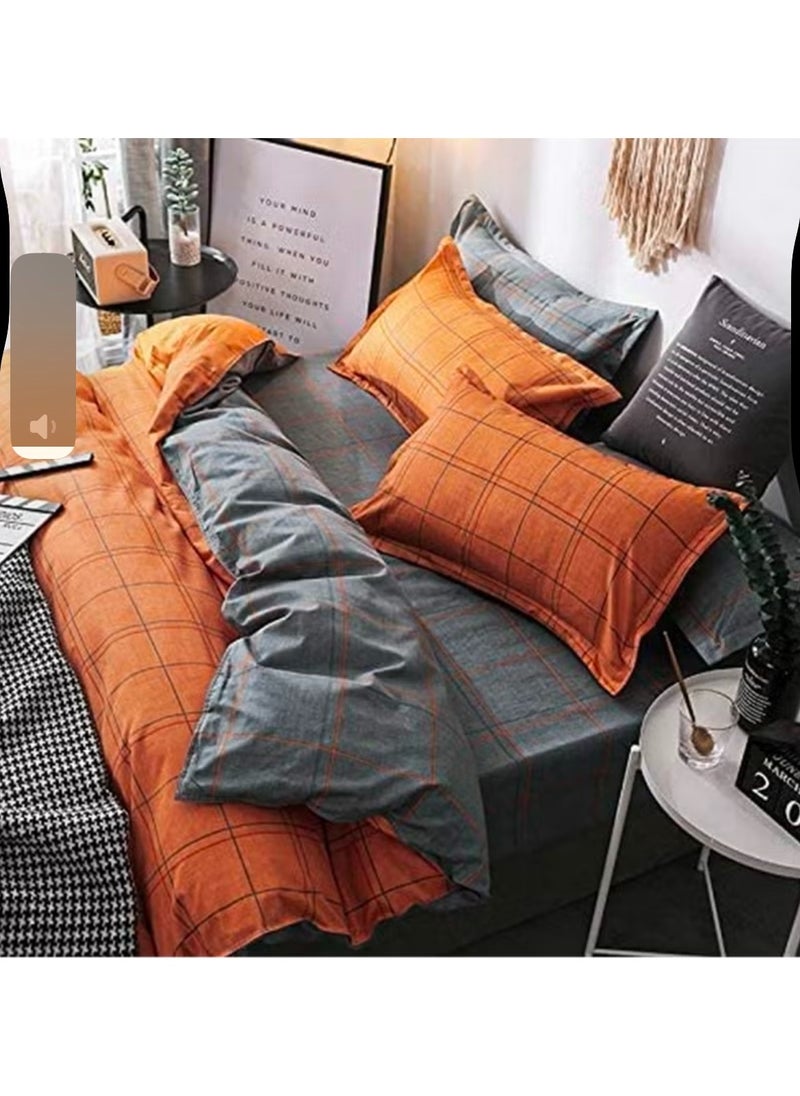Generic DUOMA duvet cover set , king size ,6pcs set with duvet cover 220*240cm and fit sheet and 4pcs pillow cases  - Image 2