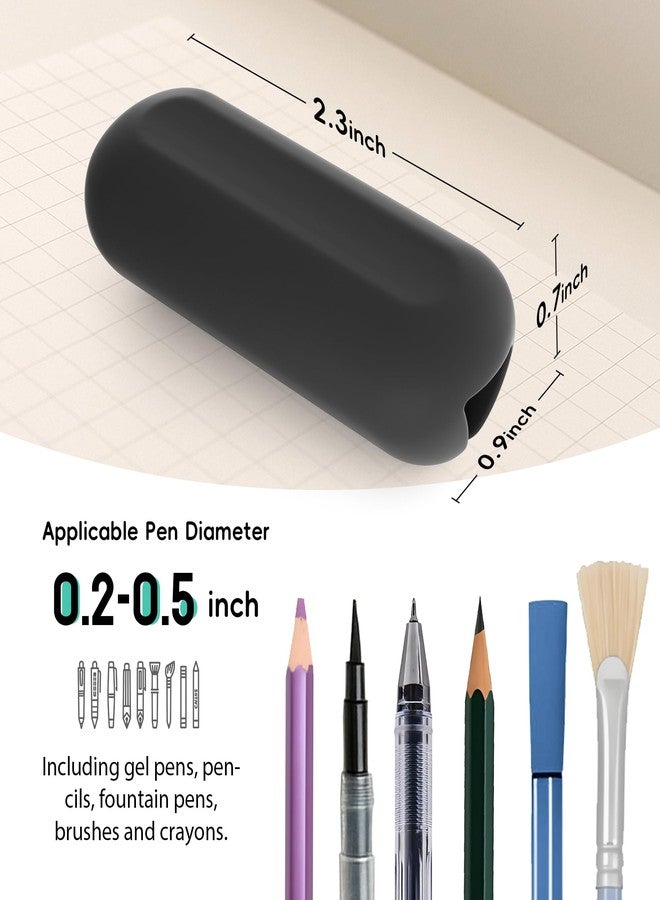 ELETIUO 5-Pack Weighted Pencil Grips - 1oz Silicone Handwriting Aid for Kids, Elderly & Special Needs - Improves Penmanship for Autism,ADHD,Tremors,Dyspraxia & Fine Motor Skills - Image 5