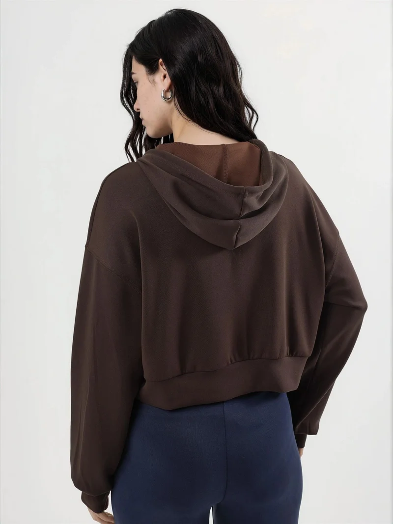 بوسيم BUSEM Hooded Zippered Short Jacket
