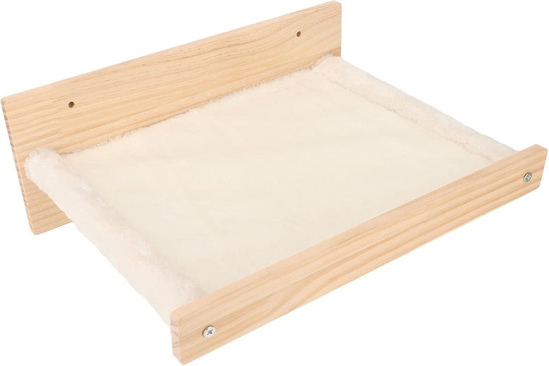 أرجوحة القط "فوكيت"، سهلة التركيب، تتحمل 22 رطلاً، أرجوحة حائط للقطط، رفوف ومقاعد بتصميم قابل للفصل والغسل لعتبات النوافذ والأدراج وحواف السرير - Image 2