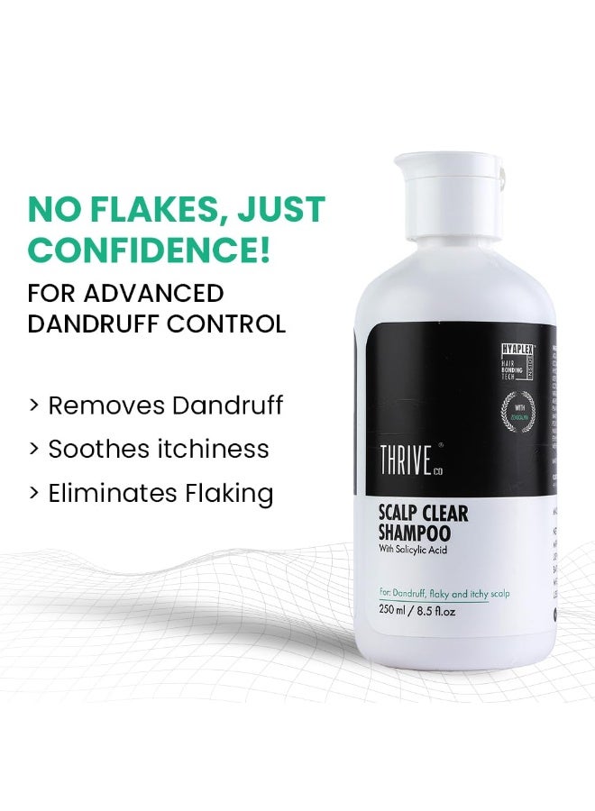 ThriveCo Anti Dandruff Scalp Clear Shampoo| Dandruff Treatment | Daily Use Shampoo With Zenscalpin™, Hyaplex™, Salicylic Acid | For Dandruff, Flaky & Itchy Scalp | For Men & Women | 250ml - Image 3