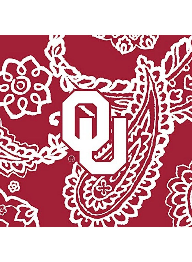 Vera Bradley Women'S Cotton Collegiate All In One Crossbody Purse With Rfid Protection (Multiple Teams Available) University Of Oklahoma Cardinal White Bandana One Size  - Image 3