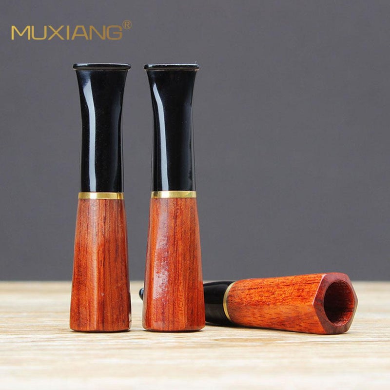 Wooden Cigar Cigarette Holder Pear Wood Cigar Filter Cigarette Holder Cycle Filter Washable Cigar Mouthpiece Extension Mouth - Image 2
