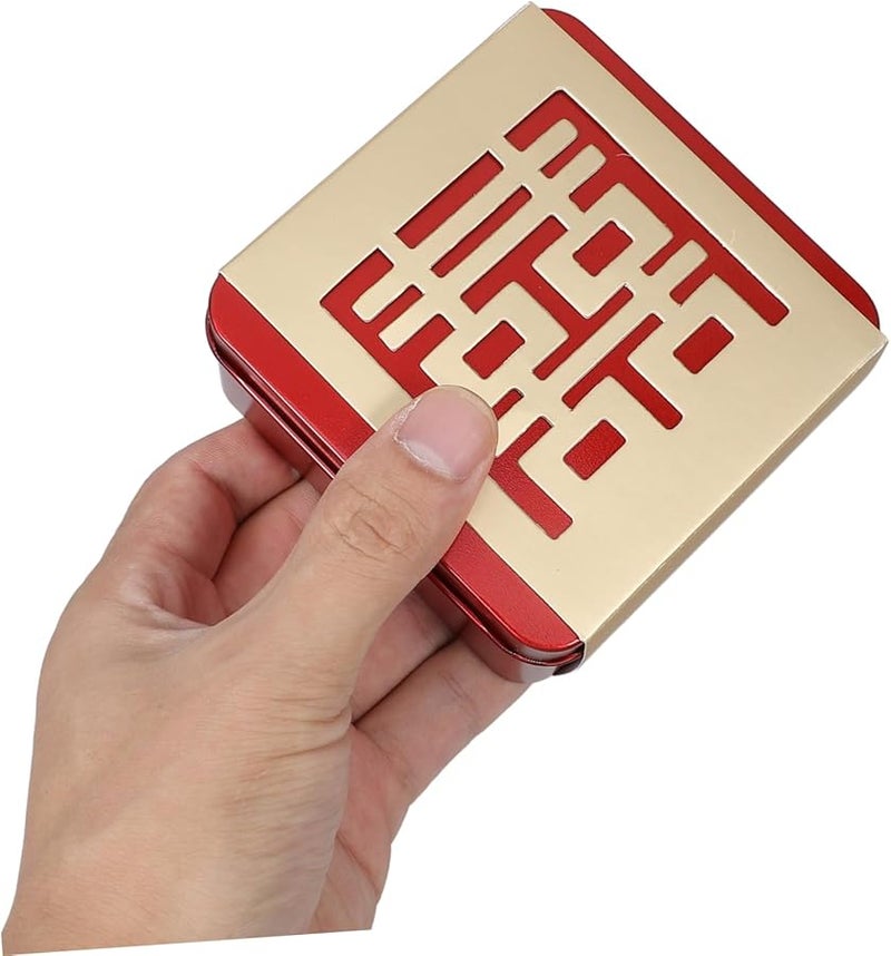 6Pcs Red Chinese Wedding Candy Boxes Elegant Hollow Xi Design For Favors And Trinkets - Image 4