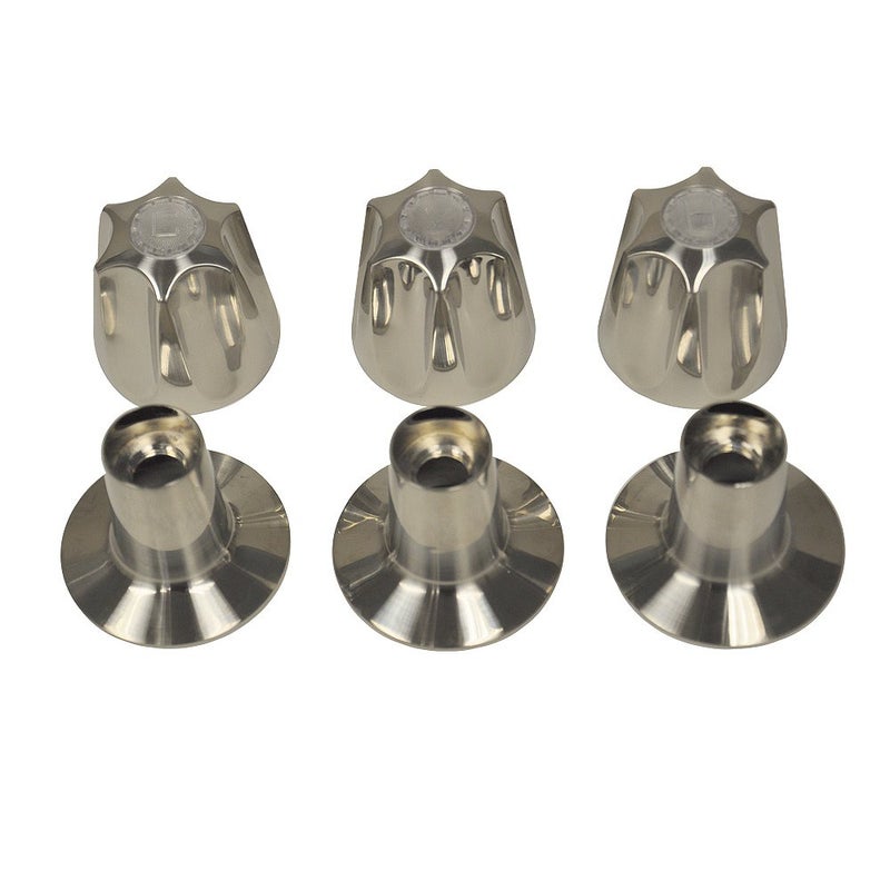 DANCO Bath Tub and Shower 3Handle Remodeling Trim Kit for Price Pfister Verve 3Handle Brushed Nickel 1Pack 81429