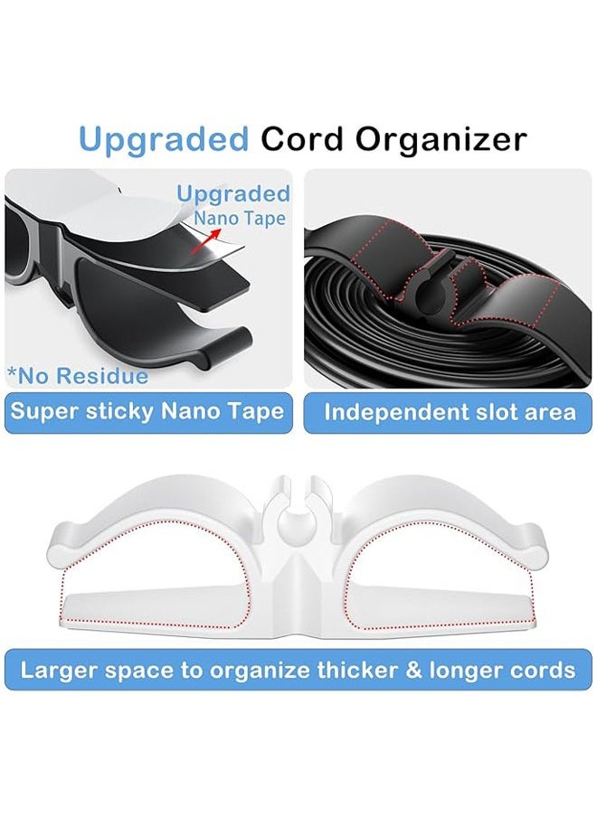 Hihonor Cord Organizer for Appliances, 12 Pack Upgraded Kitchen Appliance Cord Organizer Stick On Appliance Wire Organizer Wire Wrapper for Kitchen Appliances Mixers, Coffee Maker, Pressure Cooker  - Image 2