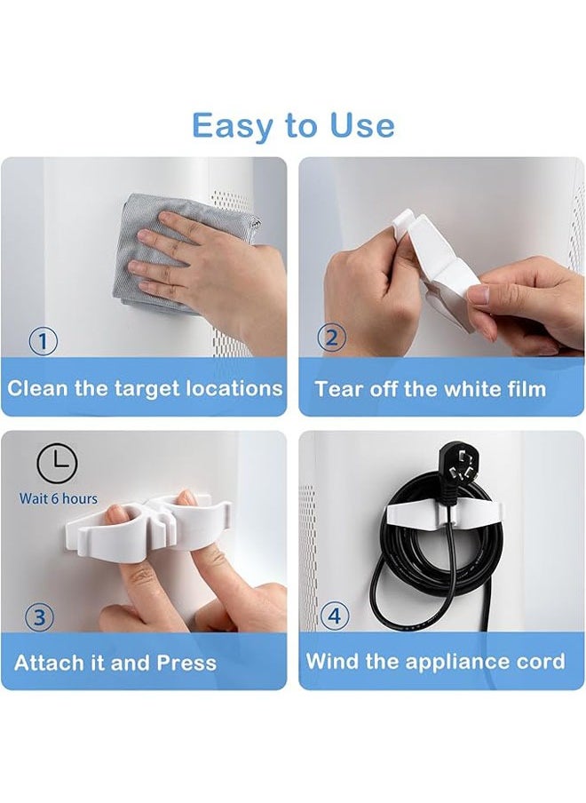 Hihonor Cord Organizer for Appliances, 12 Pack Upgraded Kitchen Appliance Cord Organizer Stick On Appliance Wire Organizer Wire Wrapper for Kitchen Appliances Mixers, Coffee Maker, Pressure Cooker  - Image 5
