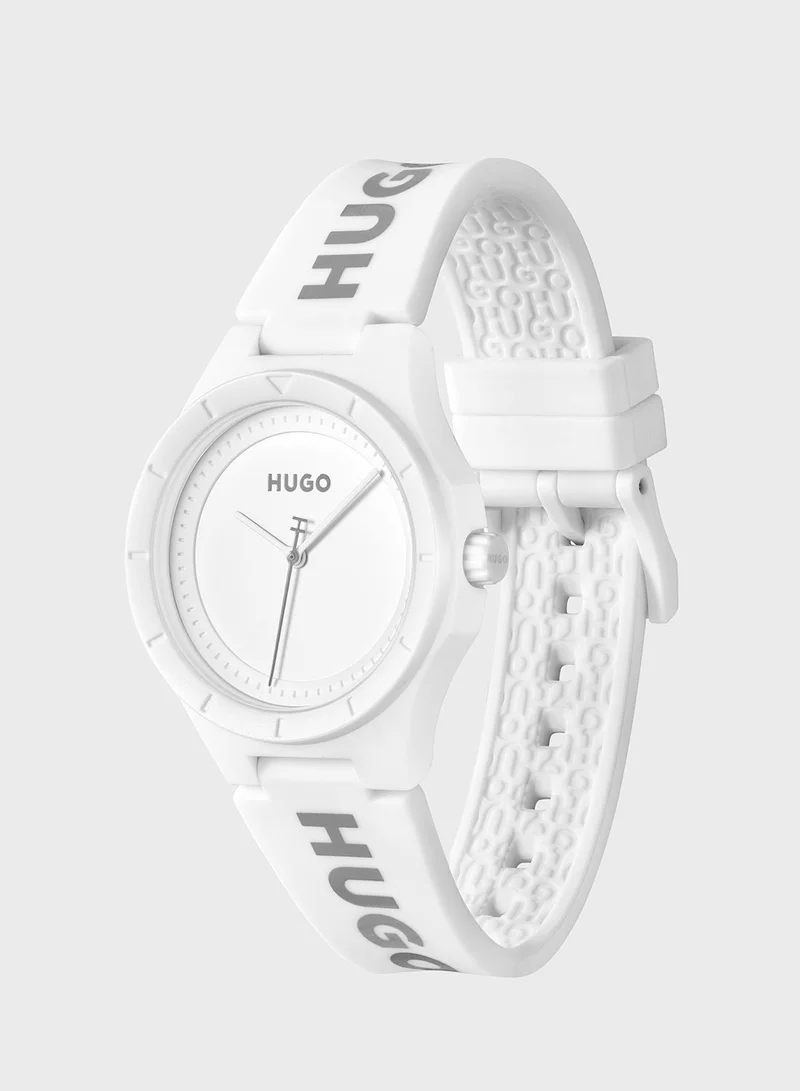 HUGO Silicone Strap Analog Watch