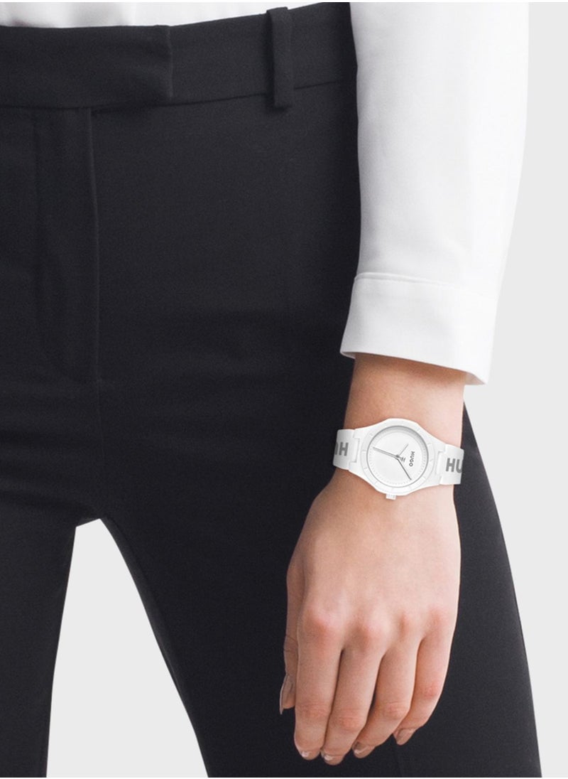 HUGO - Silicone Strap Analog Watch - Image 1