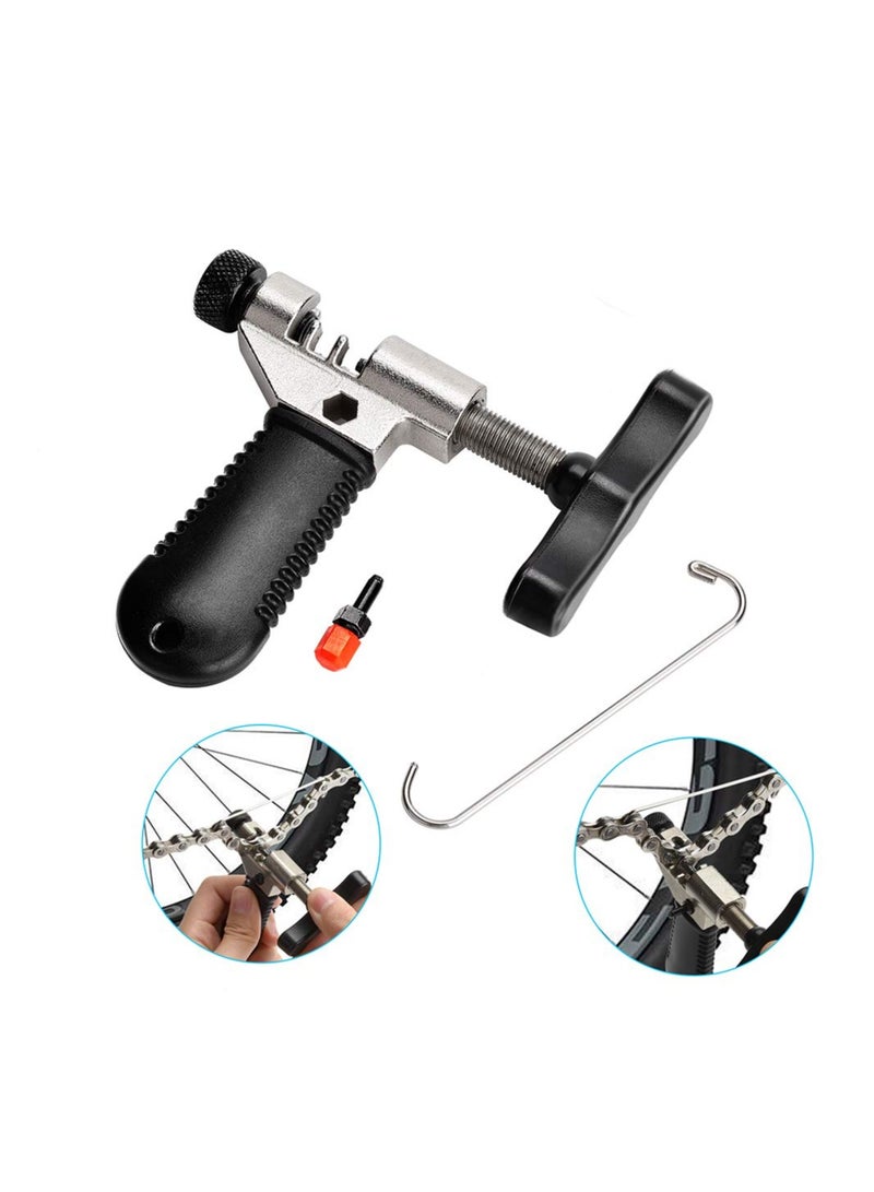 SOLARAE Bike Link Plier, Chain Breaker Tool, Chain Checker, 3 Pairs Missing Links, Bike Chain Repair Kit, Link Opener & Closer, Wear Indicator Tool, Essential Bicycle Maintenance Set. - Image 3