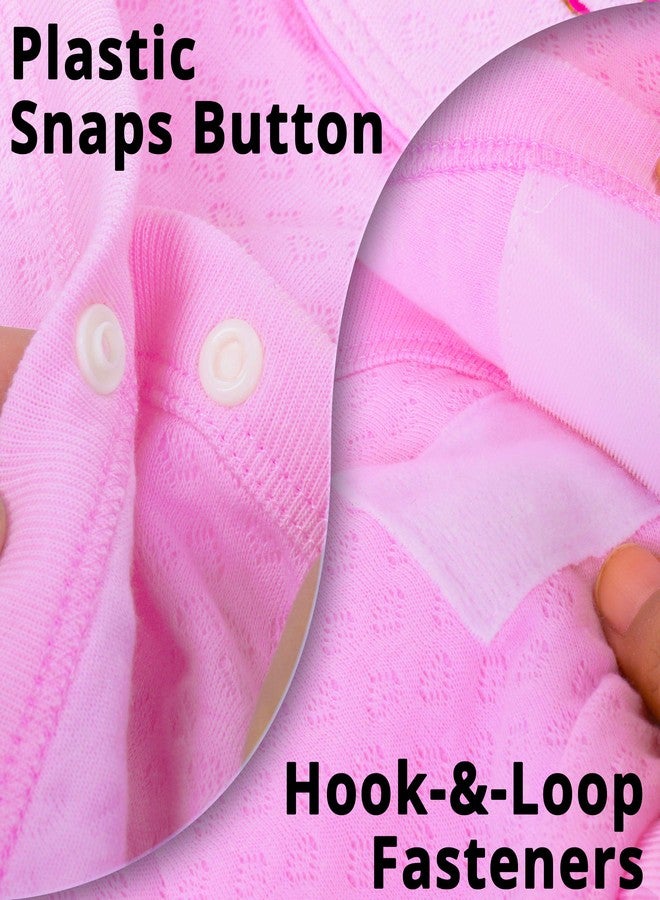 Pokory Warm Wrap New Born Infant Baby Girls and Boys Luxury Soft Warm Wrapper Cover Winter Blanket Cum Quilt Towel Sleeping Bag Wrap for 0 to 12 Months -Pink - Image 4