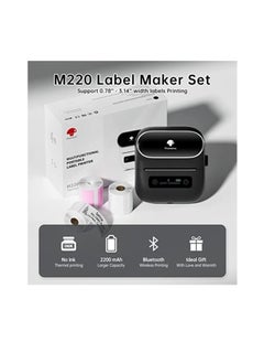 Phomemo M220 Portable Thermal Label Makers Bluetooth Printer For Barcode Labeling Organizing Small Business Compatible With iOS And Android