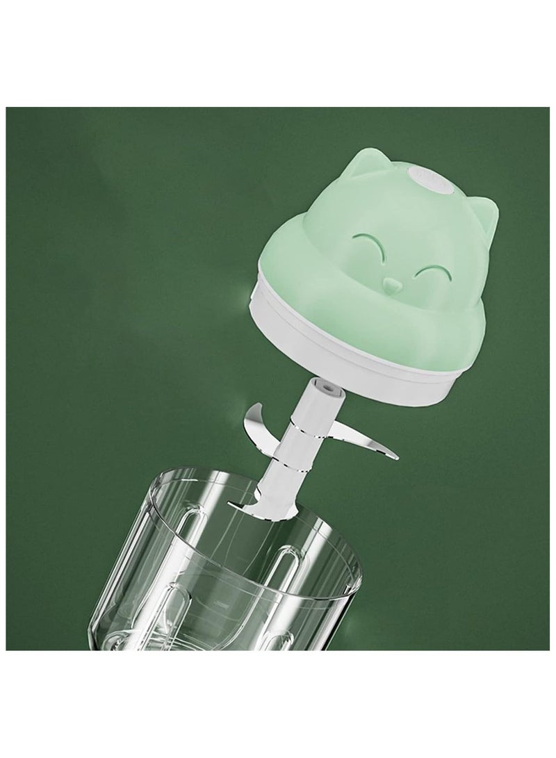 مطحنة الثوم الكهربائية اللاسلكية المطحنة الخضراء المطحونة اللحم المفرمة أدوات المطبخ - Image 4