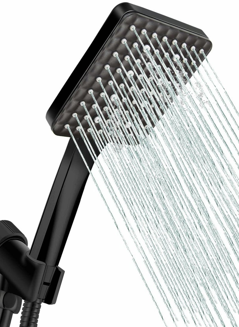 Y&D High Pressure Shower Head with Handheld, 6 Spray Modes Settings Detachable Chrome - Image 1