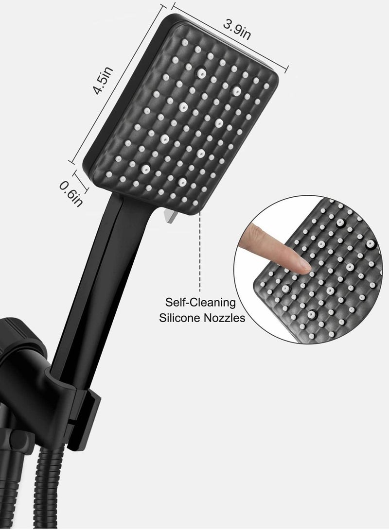 Y&D High Pressure Shower Head with Handheld, 6 Spray Modes Settings Detachable Chrome - Image 4