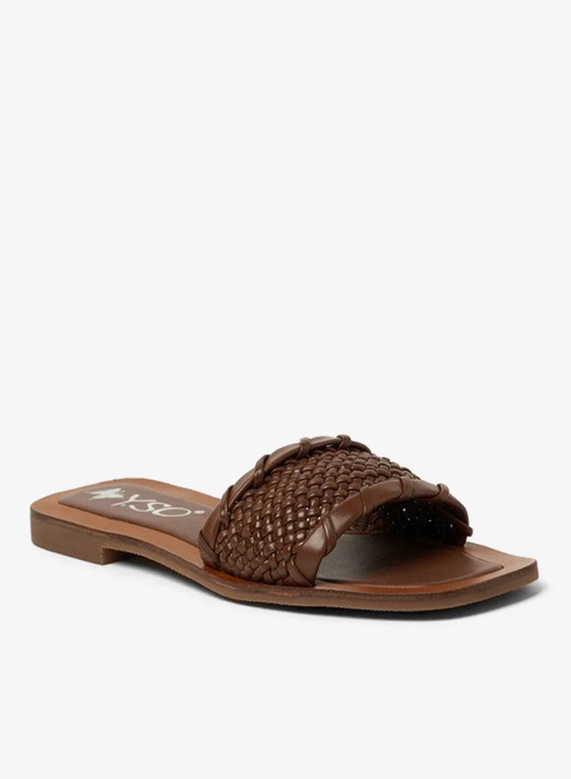 Y.so Women's Flat Slip-On Sandals – Comfortable & Stylish Everyday Footwear