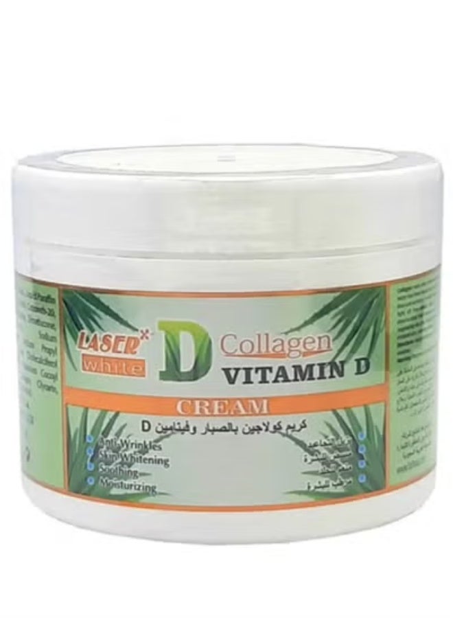 laser white 2 pcs of Collagen Aloe Vera Vitamin D Whitening And Anti-Aging Face Cream 113 grams - Image 2