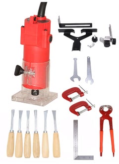 Digital Craft Digital Craft 30000 RPM Woodworking Electric Trimmer 1000W Wood Milling Engraving Slotting Machine Hand Carving Router Machine Electric Trimmer Machine6Pc Wood Carving Set3 Utility Tools  - Image 1