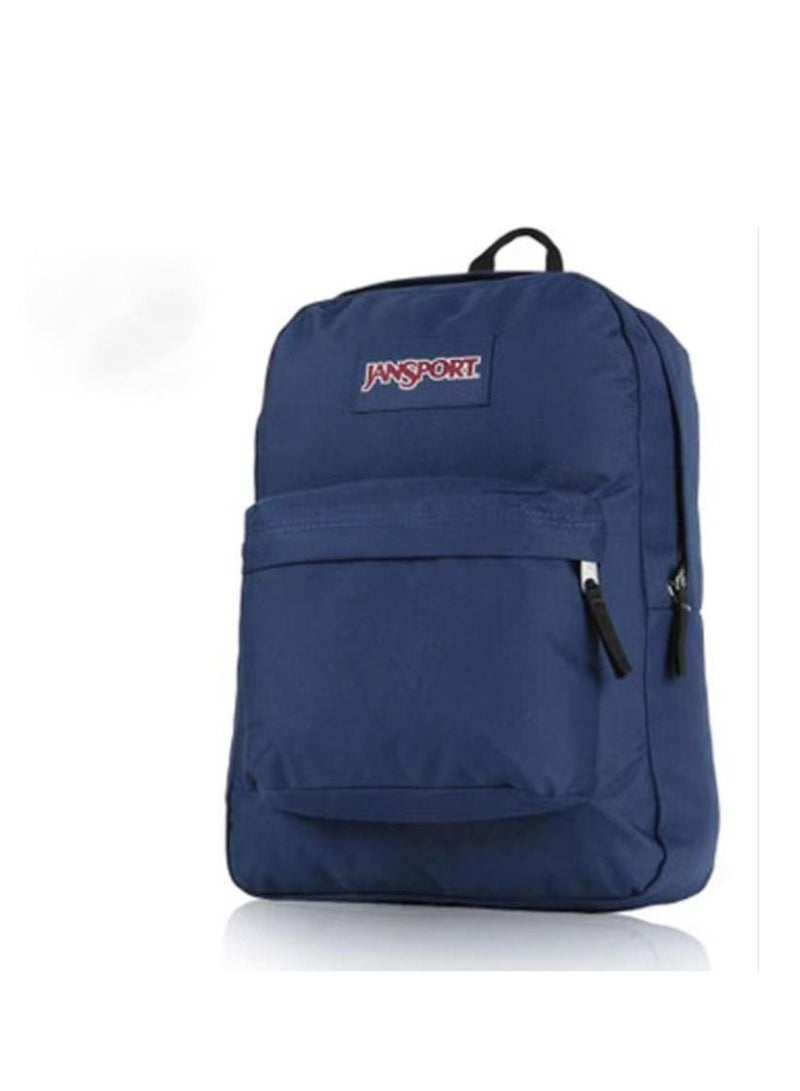 JANSPORT حقيبة ظهر سوبر بريك الصلبة باللون الأزرق - Image 1