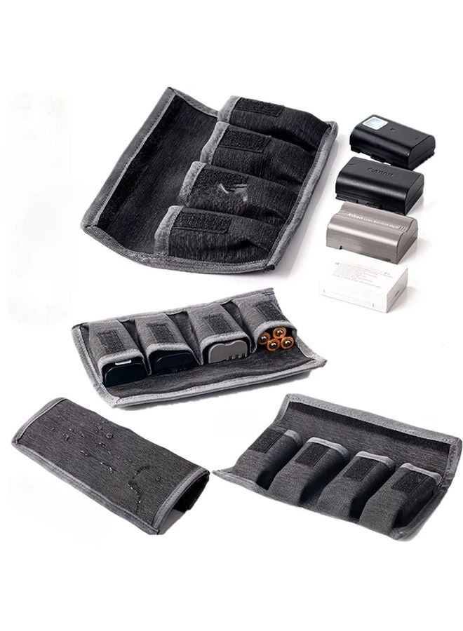 حقيبة تخزين بطارية واقية باللون الرمادي الداخلية للكاميرات DSLR والكاميرات عديمة المرآة - Image 5