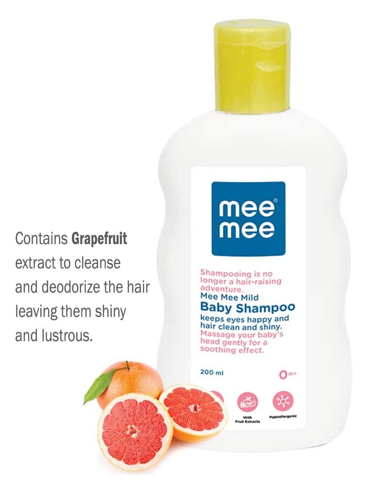 Mee Mee Mild Baby Shampoo (with Fruit Extracts - 200 ml (Single Pack)) - Image 2