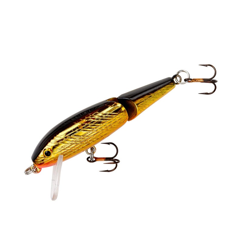 Rebel طُعم Rebel Lures المفصلي من نوع Minnow Crankbait للصيد، ذهبي/أسود، 1 7/8 بوصة، 3/32 أونصة - Image 5