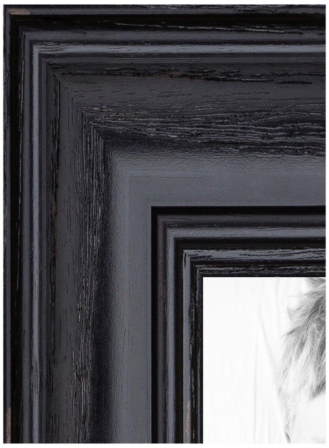 ArtToFrames 4x12 inch Black Stain on Solid Red Oak Wood Picture Frame, 2WOM0066-59504-YBLK-4x12 - Image 4