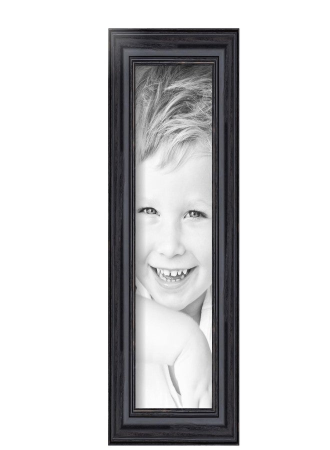ArtToFrames 4x12 inch Black Stain on Solid Red Oak Wood Picture Frame, 2WOM0066-59504-YBLK-4x12 - Image 3