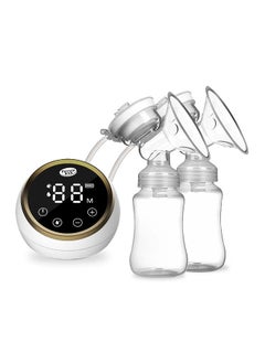 Double Electric  Pump Hands Free  Pump for feeding 3 Modes & 9 Adjustable Levels Low Noise Anti-Backflow LED Screen Built-in Battery with 2pcs 150ml Milk Bottles