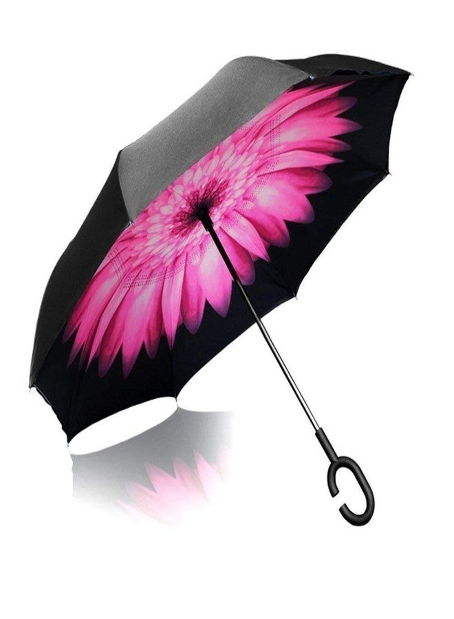 Anasis Umbrella, The Best Reverse Windproof Umbrella Inside Out with C-Shaped Hands Free Handle for Women and Men (C-Type Handle) - Image 5