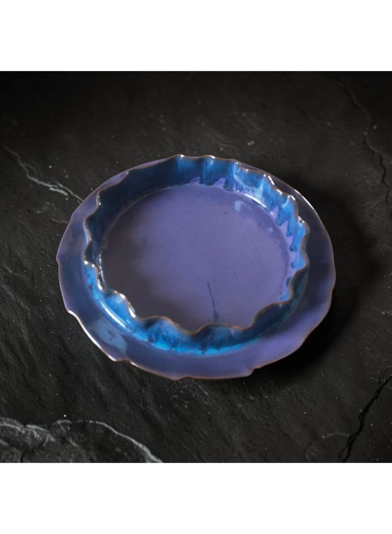 color zone pottery A uniquely designed ceramic and porcelain tray - oven and microwave safe - size 27 - Image 2