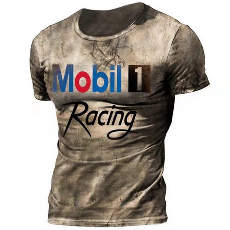 Printed T-Shirt Export Men'S Short-Sleeved Pullover T-Shirt 3D Digital Printed Short-Sleeved T-Shirt-Piece Drop Shipping - Image 1
