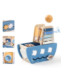 5-In-1 Baby Wooden Activity Cube, Sea Ocean Montessori Toddler Toys For 1+ Year Old Boys Girls Gifts, Educational Learning Boat Toys For 1St Birthday Gifts For Kids - pzsku/Z90C54ED52098C699E44DZ/45/_/1734348215/855d2995-b06a-4b76-a3e9-9c6f9957f457