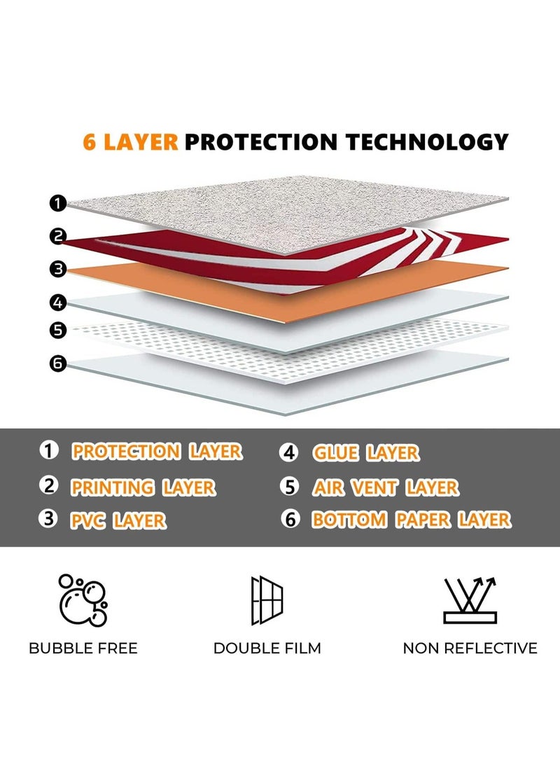 Excefore Skin for PlayStation 5 Slim Disc Version, Sticker for PS5 Vinyl Decal Cover for Playstation 5 Controller, Full Wrap Skin Protective Film Sticker Compatible with PS5 Slim Disk Edition (SP6) - Image 1