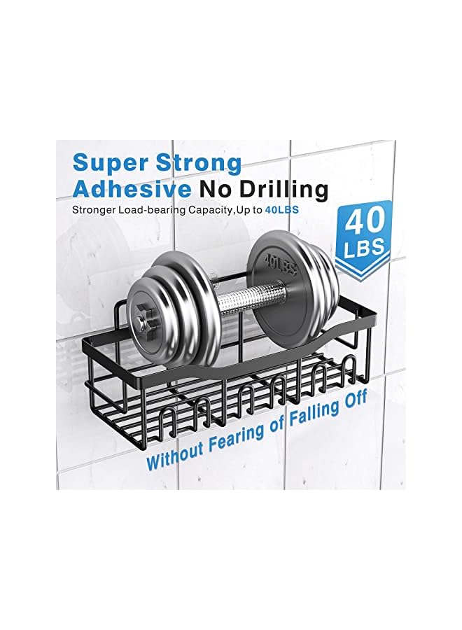 Raxoom Caddy 5 Pack, Adhesive Bathroom Organizer for Bathroom Storage&Kitchen, No Drilling, Large Capacity, Rustproof Stainless Steel Bathroom Organizer Shelves for Inside Shower Rack - Image 5