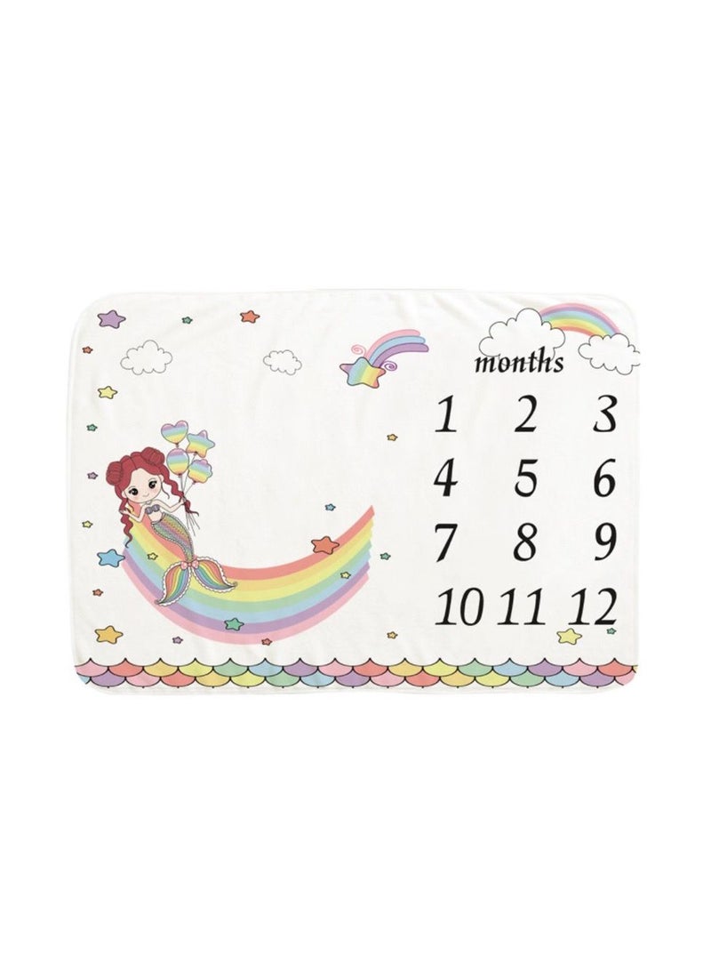 Monthly Milestone Baby Blanket