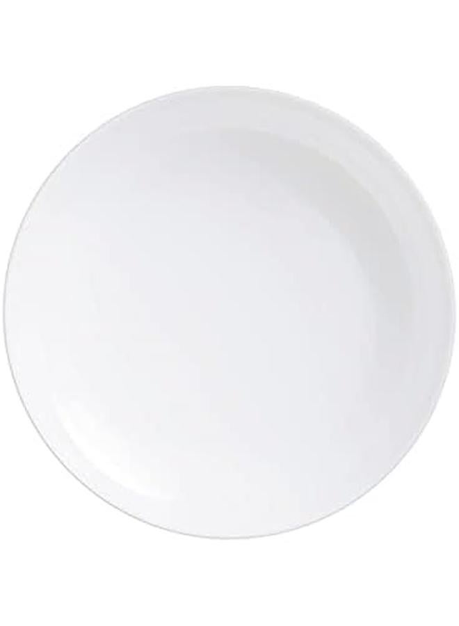 لومينارك طبق تقديم ديوالي مقاس 22 سم أبيض صنع في فرنسا - Image 2