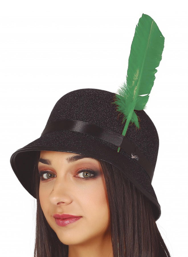 Fiestas Guirca Feather Indian Womann 30 Cms Green