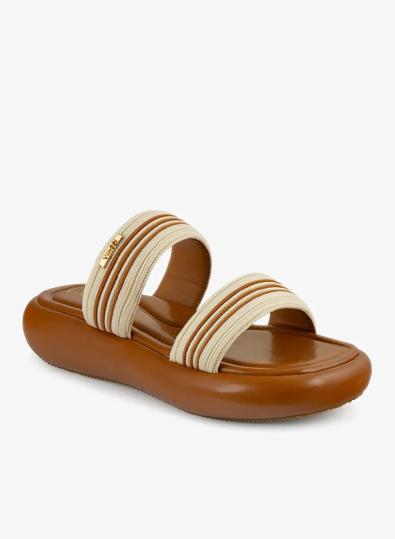 فينتشي صنادل مسطحة متعددة الأحزمة للنساء