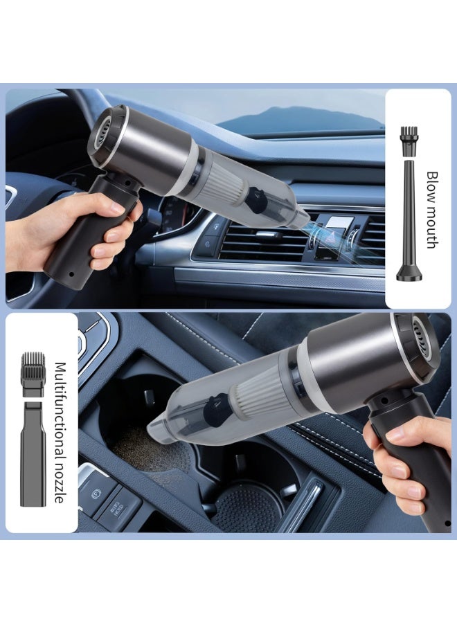 FETUSI 4-in-1 Cordless Car Vacuum Cleaner – Powerful Suction Handheld Vacuum with Air Duster, Blower & Pump – Portable Brushless Motor Cleaner for Car, Home, Office, Camping – USB Rechargeable - Image 2