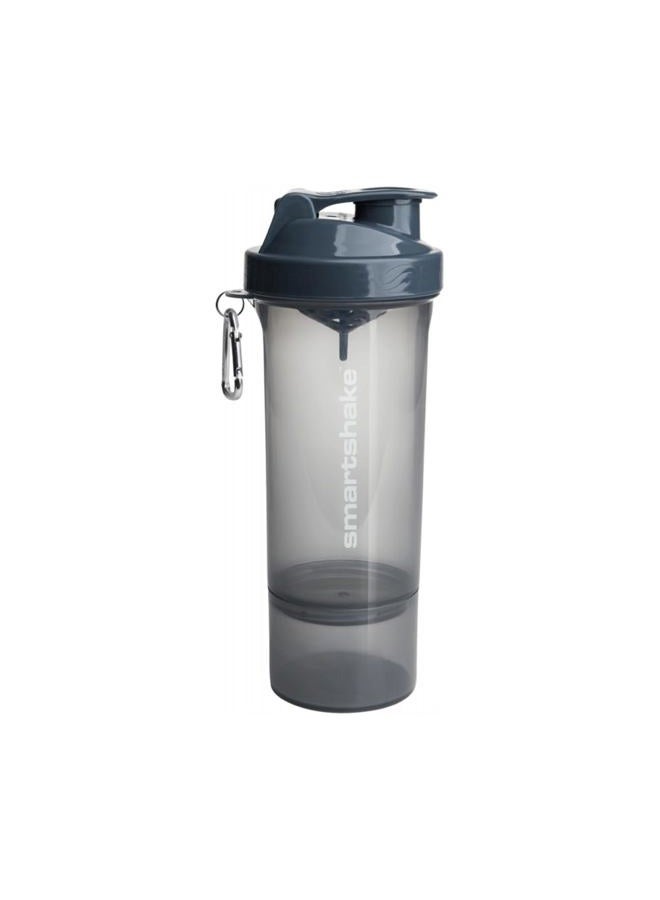 SmartShake Slim Protein Shaker Bottle 500 ml | Leakproof Gym Shaker Drink Bottle for Protein Shakes | BPA Free Protein Powder Shaker Cup for Men & Women | Stormy Grey - Image 1