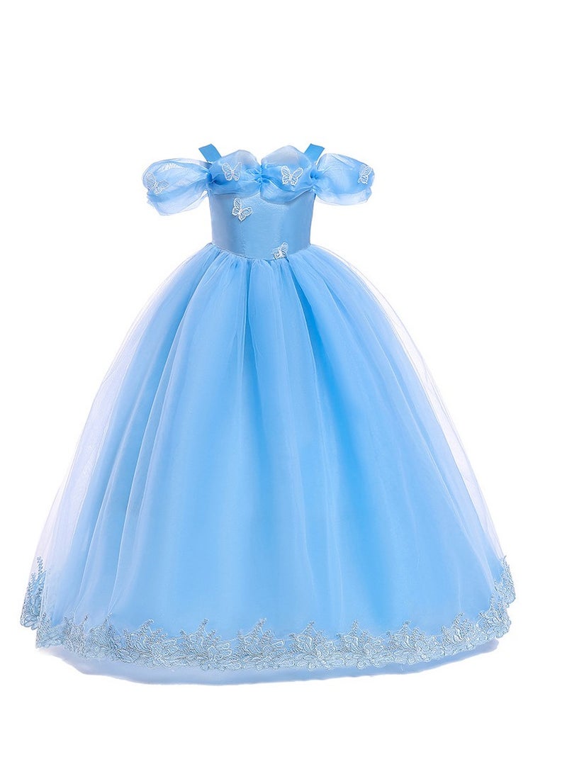 Cindrella Princess Costume For Girl With Accessories - Image 2